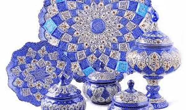 تصویر 4 از معرفی ظروف مینا کاری دست ساز + بهترین قیمت خرید